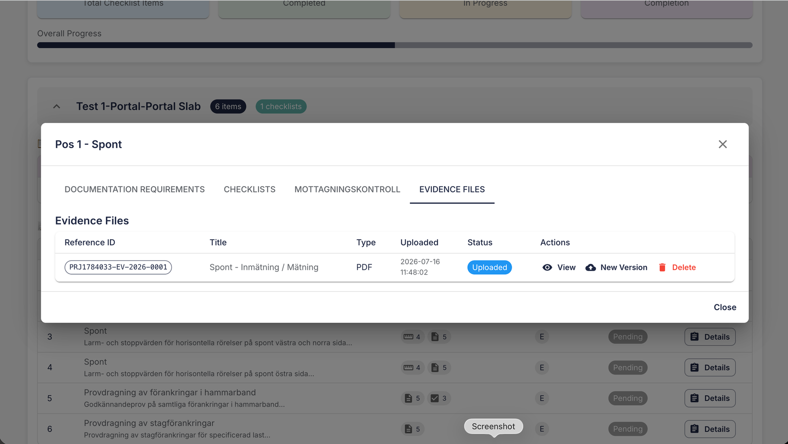 Document upload and edit options